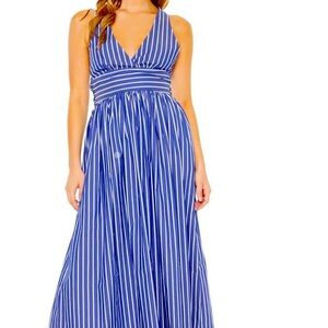 🤗😊❤️🤗꧁꧂BLUE/WHITE FOREVER 21 Stripe Dress